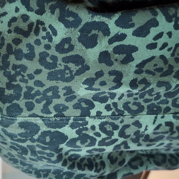 Avec Les Filles Women's Anthropologie Olive Print Cargo Jacket,Size S. - Picture 7 of 14